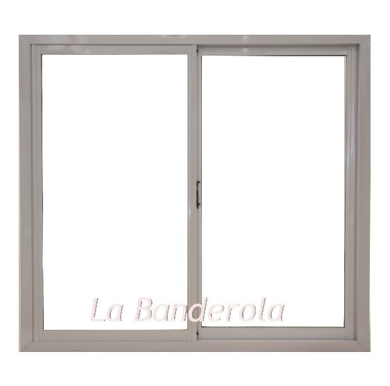 Ventana corrediza aluminio blanco Herrero
